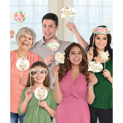 Photobooth Fleurs pour bébé fille 13 pièces