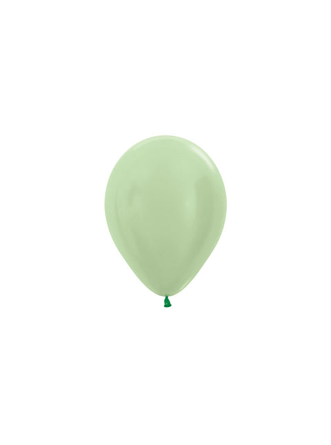 Ballons de baudruche vert perle 12cm 50pcs