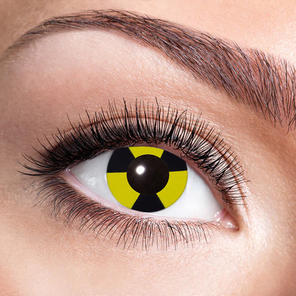 Noir Jaune Couleur Lentilles Radioactives