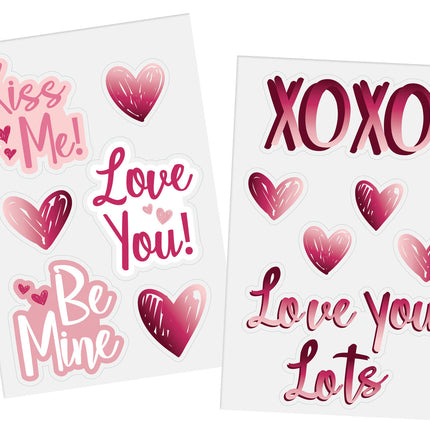 Autocollant de fenêtre Love 12pcs