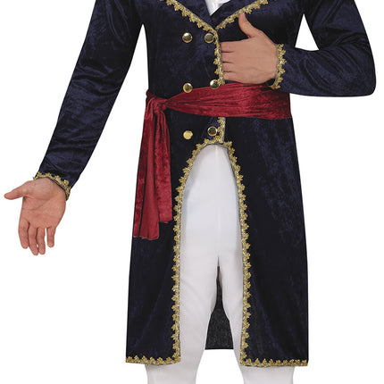 Costume de pirate Bleu Rouge Homme