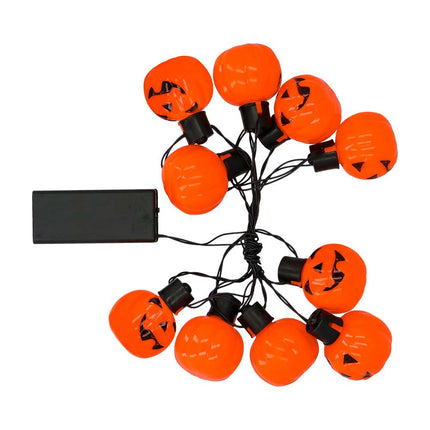 Guirlande lumineuse Halloween LED Citrouille 1.75m