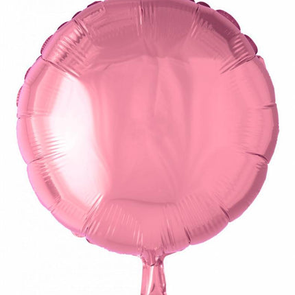 Ballon à hélium rond rose clair 46cm vide