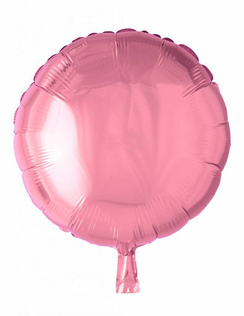 Ballon à hélium rond rose clair 46cm vide