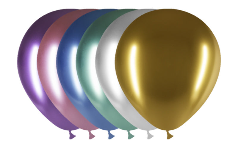 Ballons de couleur chromés 30cm 10pcs