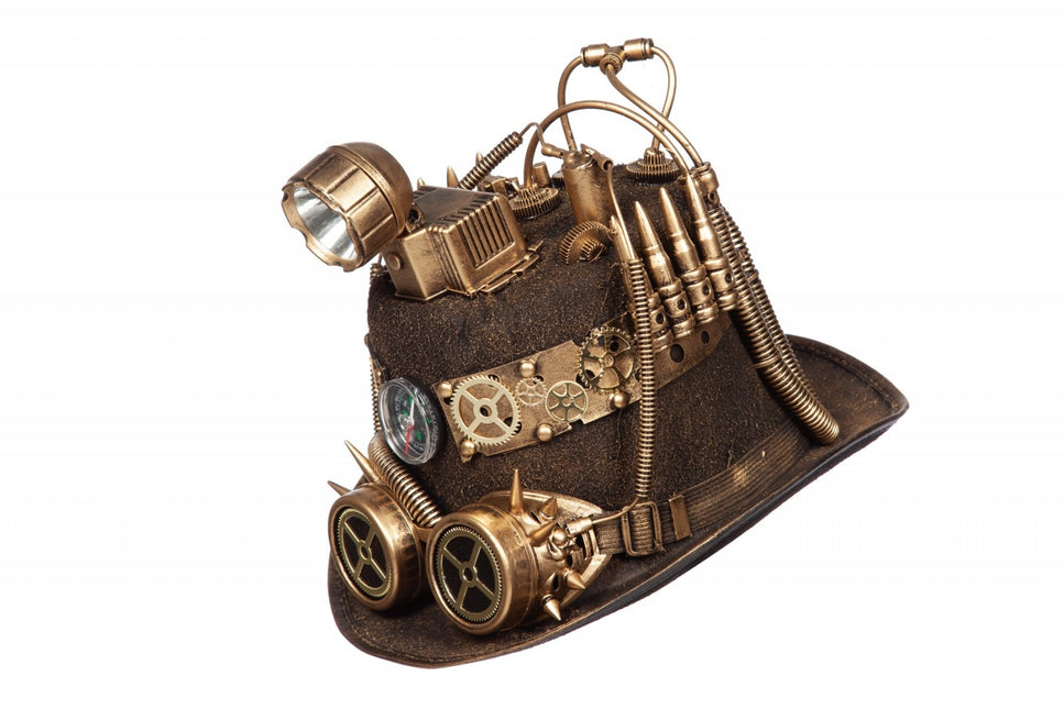 Chapeau Steampunk avec lampe à mine