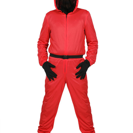 Costume de jeu de calmar rouge Triangle pour enfant