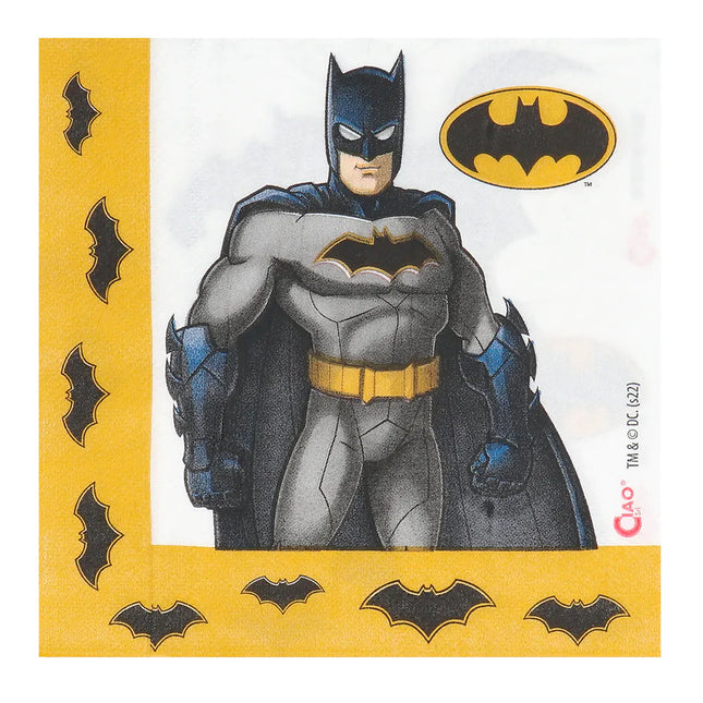 Serviettes Batman 33cm 20pcs