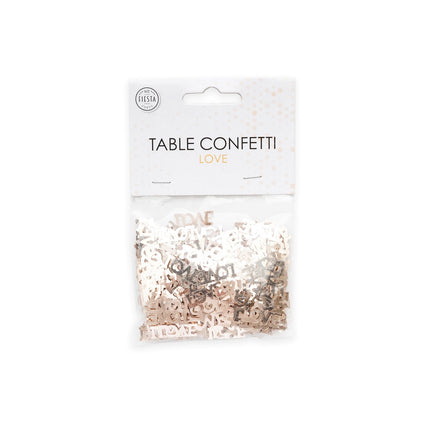 Confetti de table Love Rose Gold