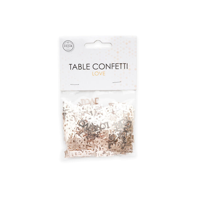 Confetti de table Love Rose Gold