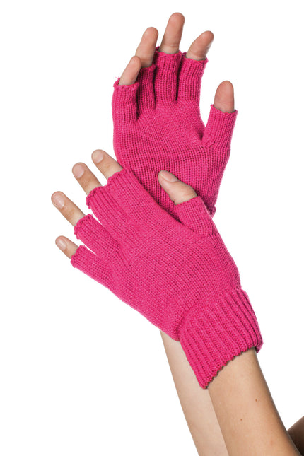 Gants rose fluo sans doigts