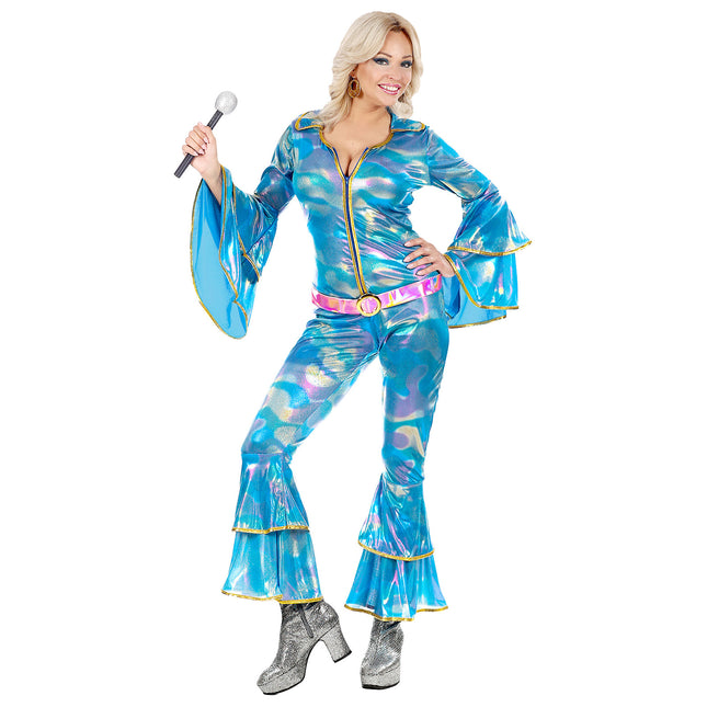 Combinaison Disco 70S Bleu Dames