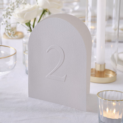 Numéros de table de mariage 30cm 12pcs