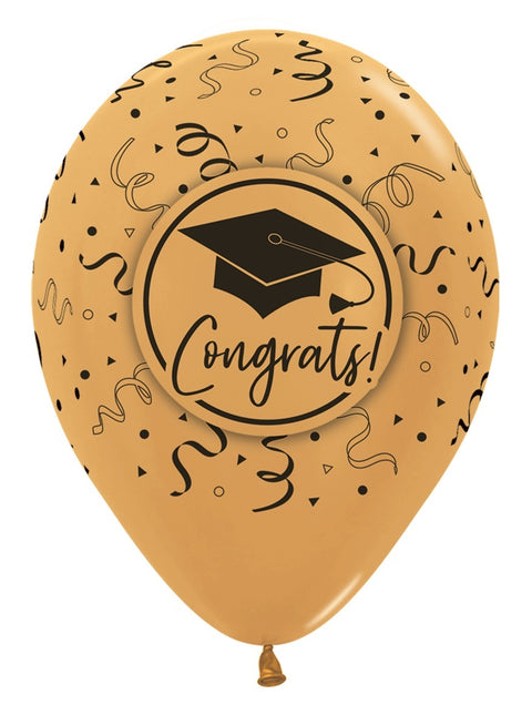 Ballons Congrats Graduation Mix 30cm 25pcs