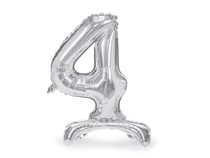 Ballon de baudruche Figure 4 Argent Standard Vide 70cm