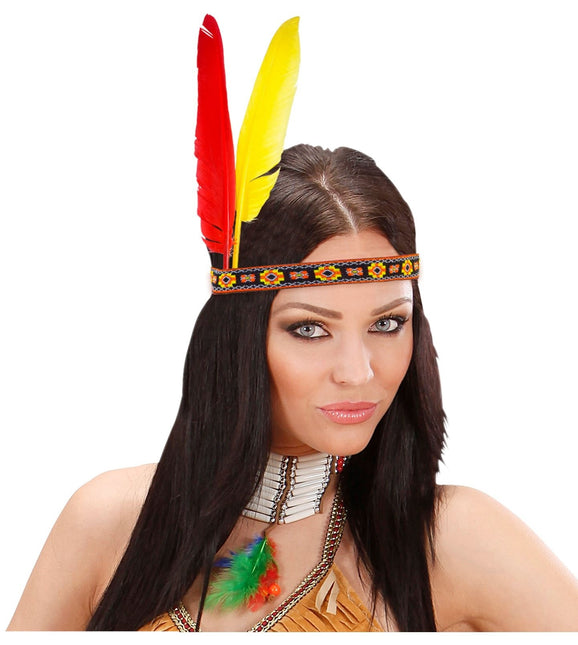 Bandeau indien à deux plumes