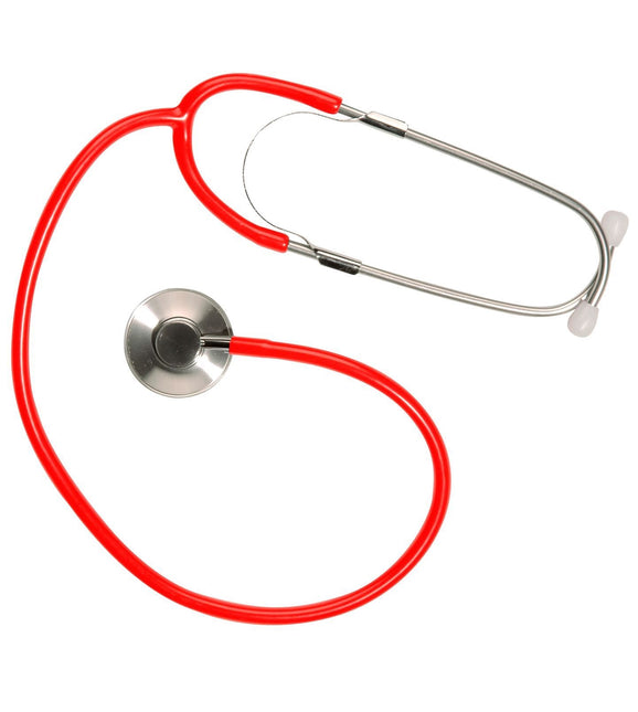 Faux stéthoscope de médecin rouge