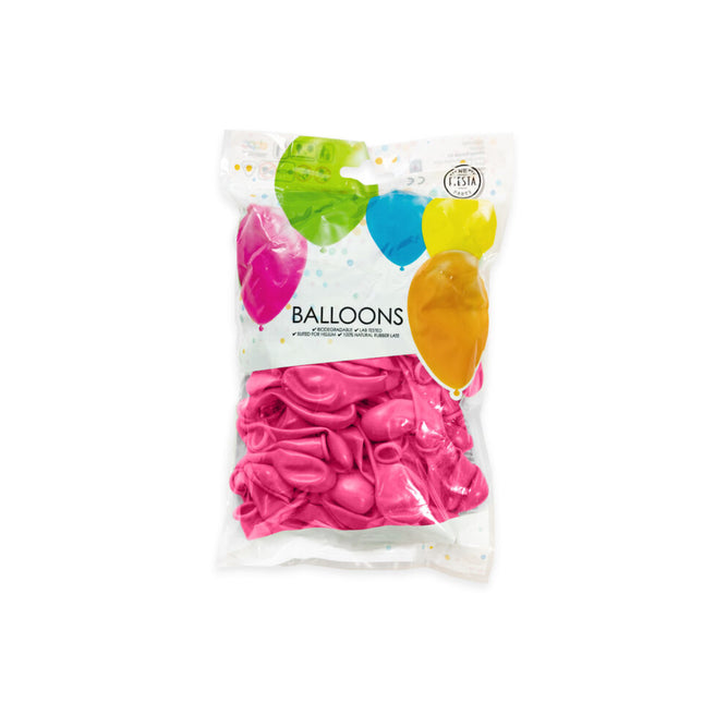 Ballons Fuchsia 13cm 100pcs