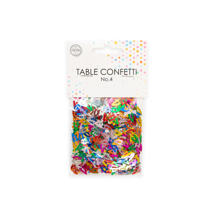 Confettis de table 4 ans colorés