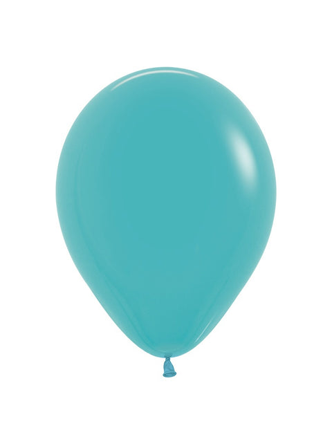 Ballons de baudruche bleu Caraïbes 23cm 50pcs