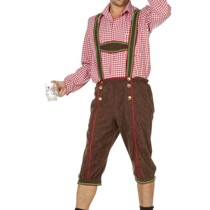 Lederhosen Marron Hommes Longs