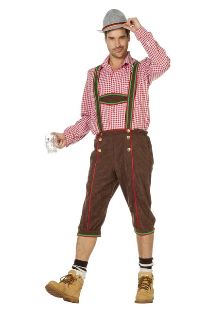 Lederhosen Marron Hommes Longs