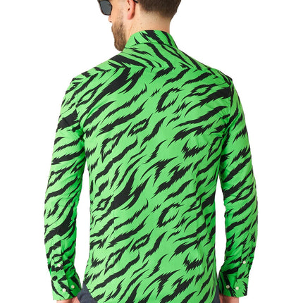 Chemise vert tigre Hommes <tc>OppoSuits</tc>