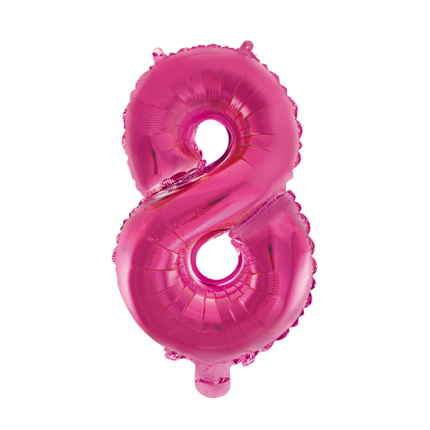 Ballon de baudruche Figure 8 Fuchsia XL 86cm vide