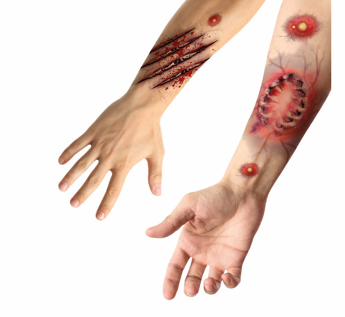 Halloween Faux Tatouages Blessures