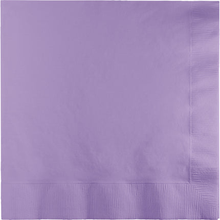 Serviettes de table lilas 3 couches 33cm 50pcs