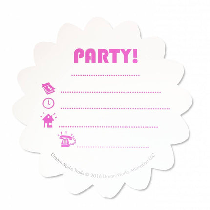 Invitations Trolls 6pcs