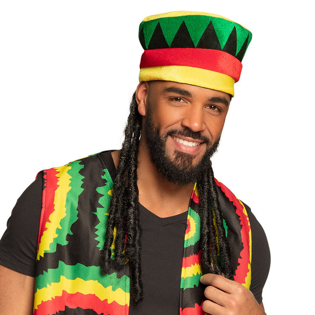 Chapeau avec dreadlocks