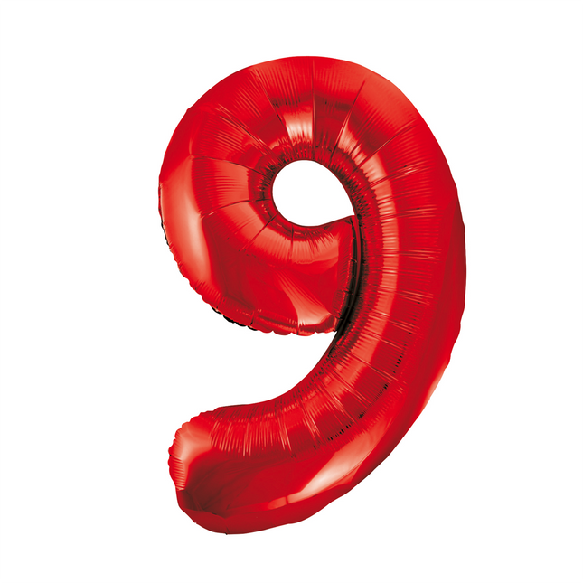 Ballon de baudruche Figure 9 Rouge XL 86cm vide