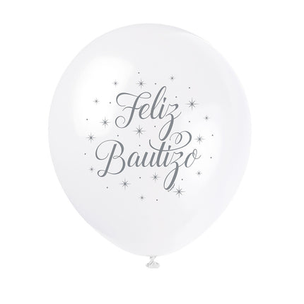 Ballons de baptême Feliz Bautizo 30cm 8pcs