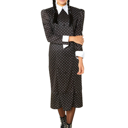 Robe d'Halloween Mercredi Les Dames Addams