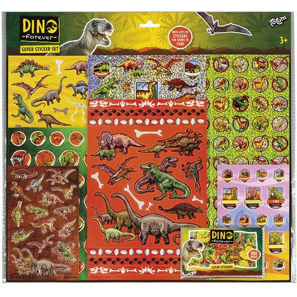 Jeu d'autocollants Dino grand format