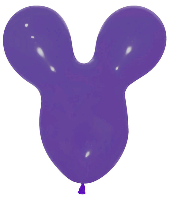 Ballons Tête de souris Violet 25pcs