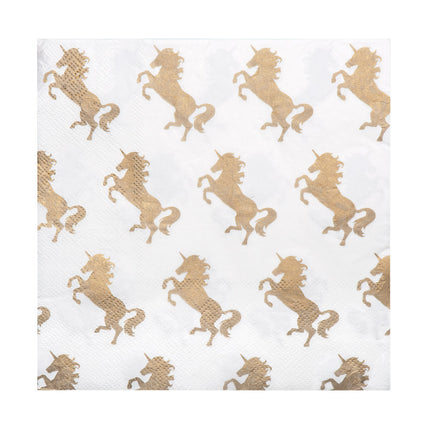 Serviettes de table Papier Licorne 33cm