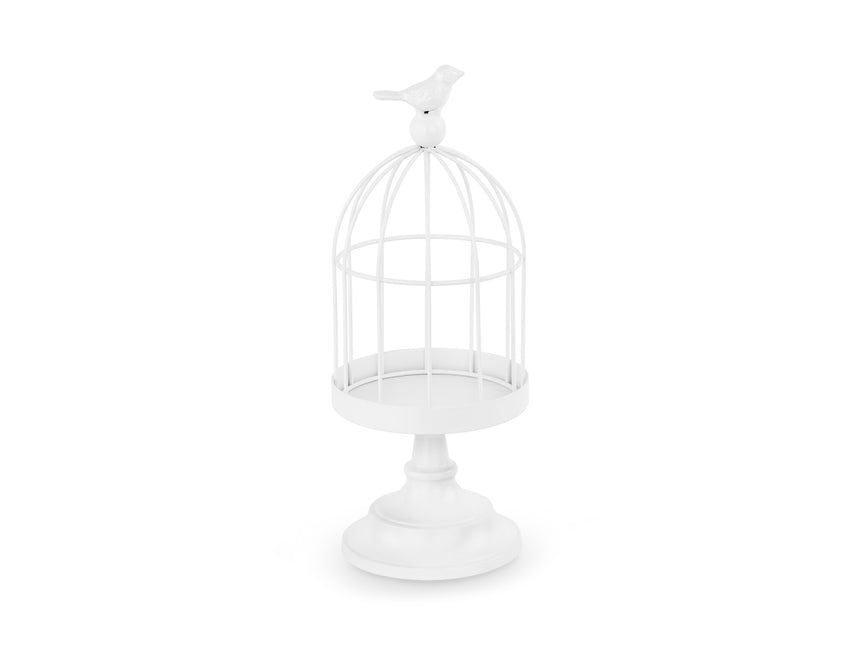 Décoration de table blanche Birdcage 27.5cm