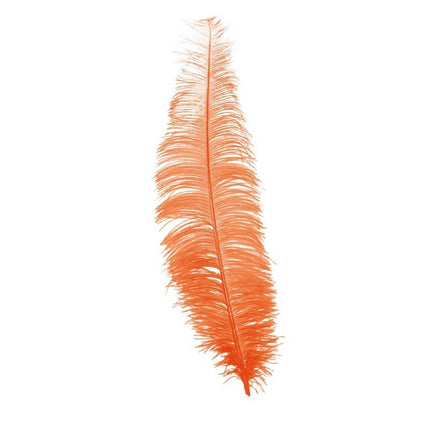 Plumes d'autruche orange 40cm 12pcs