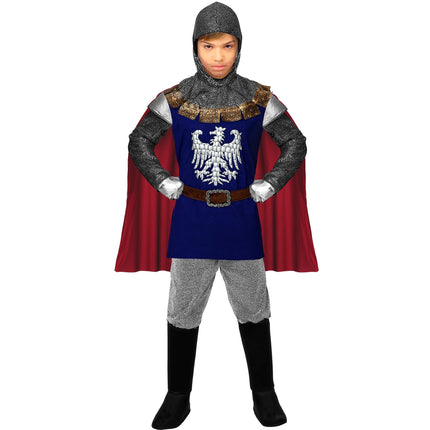 Costume de chevalier garçon bleu