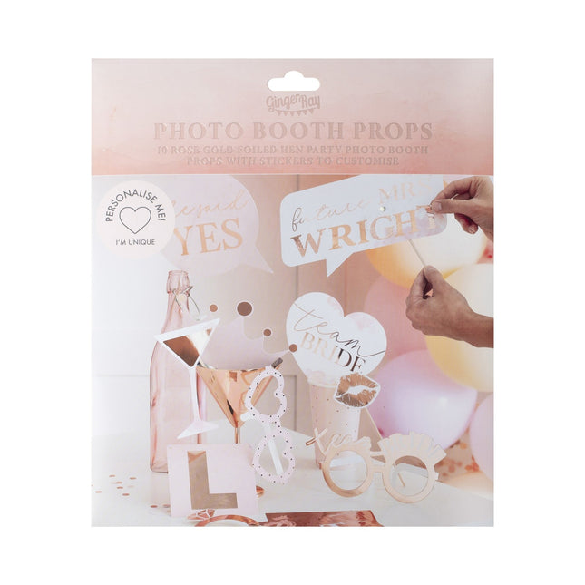 Echange de photos pour l'enterrement de vie de jeune fille 10 accessoires pour le photobooth