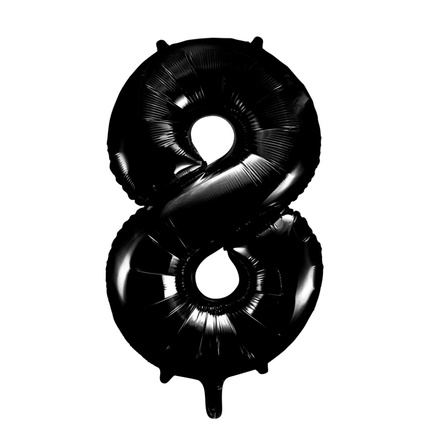 Ballon de baudruche Figure 8 Noir XL 86cm vide