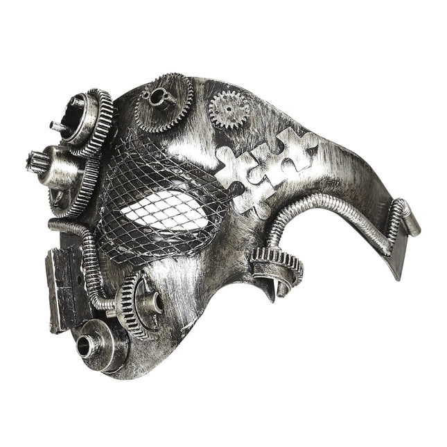 Masque Steampunk Argent