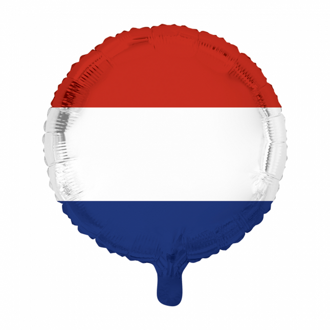 Ballon à l'hélium Drapeau Pays-Bas 45cm vide