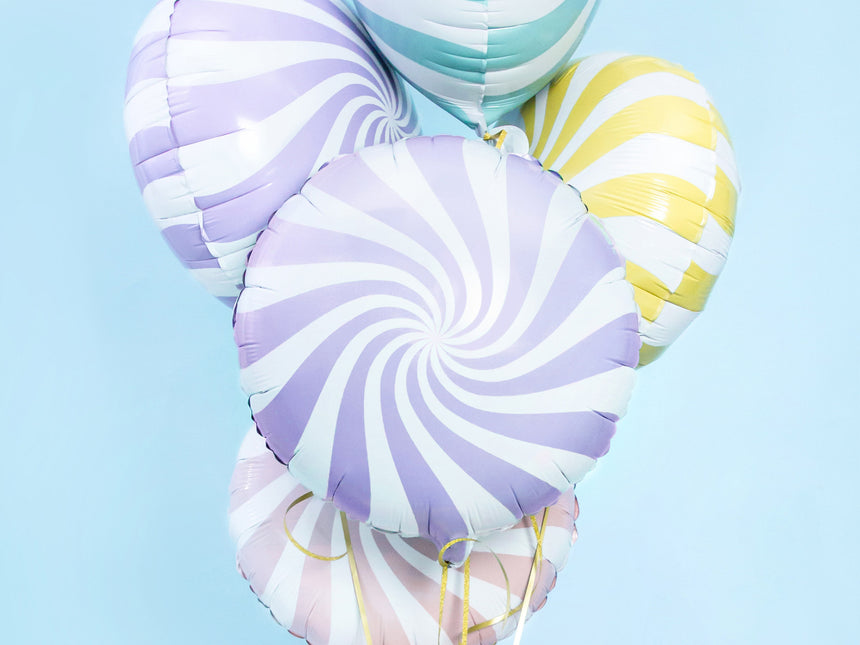 Ballon à l'hélium Lilas Swirl 45cm vide
