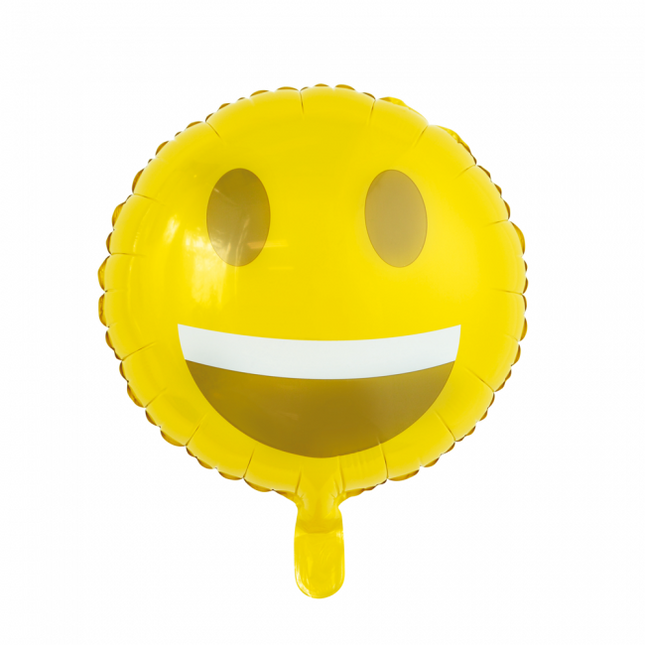 Ballon à l'hélium Emoji Smile 45cm vide