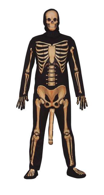 Costume d'Halloween Squelette Homme avec Pénis