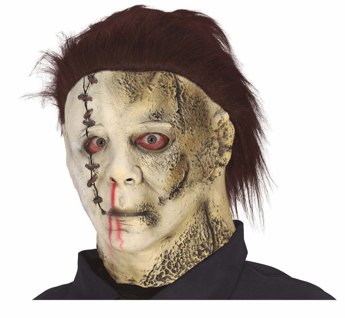 Masque d'Halloween Horreur avec cheveux