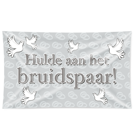 Drapeau de façade Couple nuptial 1.5m